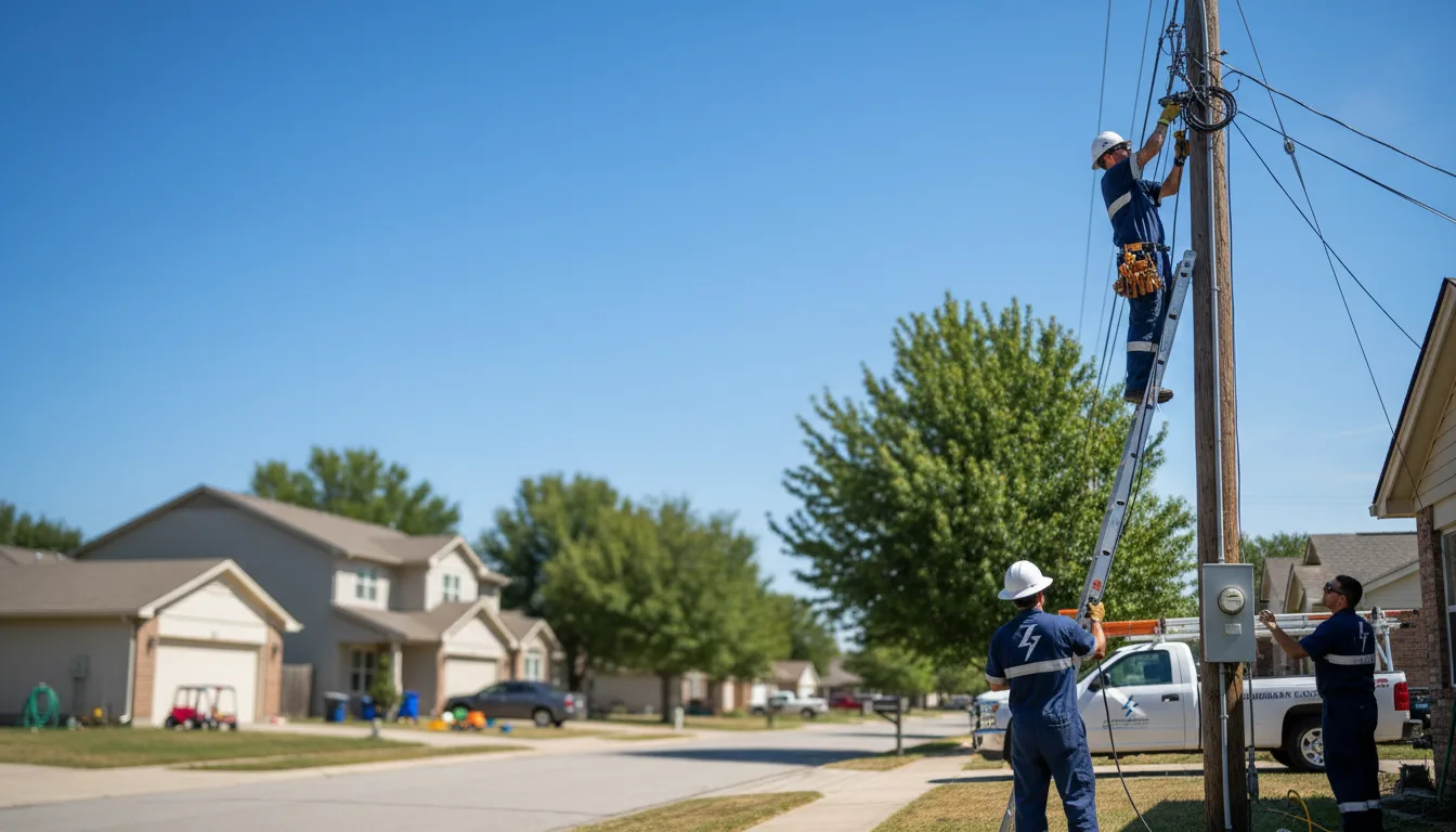 Residential electrician providing installation services in Clare, IA